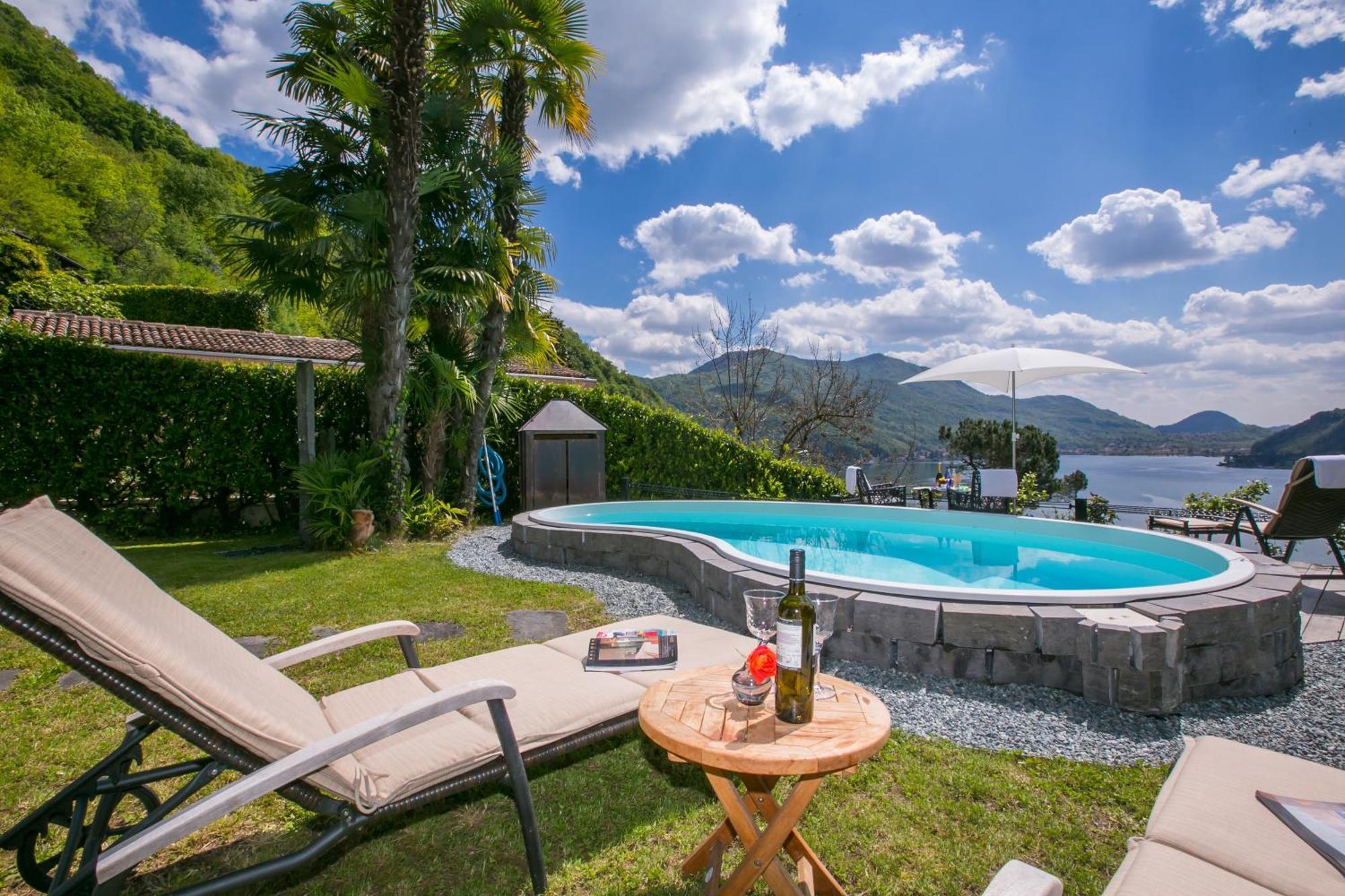Morcote Magic View - Happy Rentals Dış mekan fotoğraf