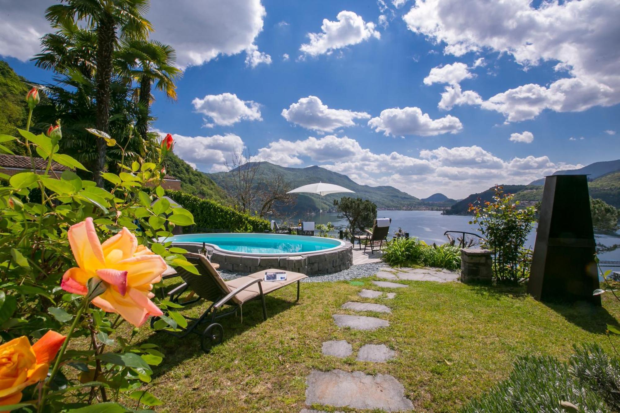 Morcote Magic View - Happy Rentals Dış mekan fotoğraf
