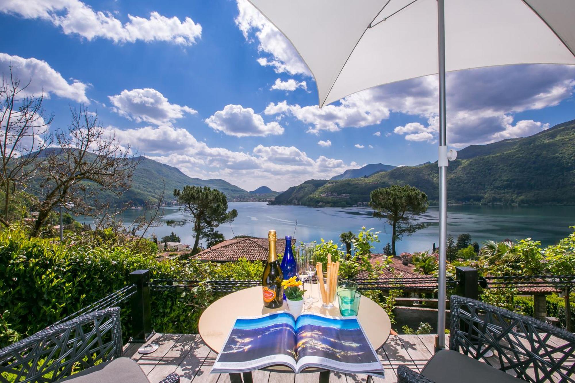Morcote Magic View - Happy Rentals Dış mekan fotoğraf